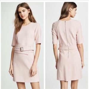 Veronica Beard Pink Belted Dress